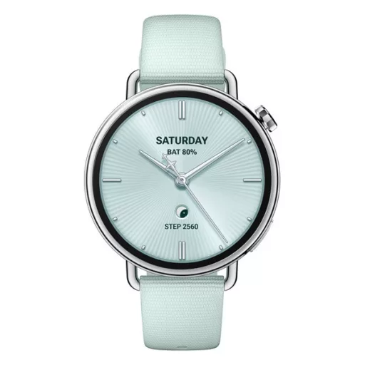 XIAOMI Watch S4 41mm okosóra fluorgumi szíj, vízálló, MENTAZÖLD