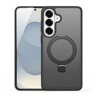   Samsung S26 DUX DUCIS YIND szilikon telefonvédő ütésállóság, kitámasztó, FEKETE