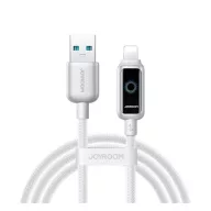   iPhone 14 Plus / 14 Pro Max / 14 Pro JOYROOM STARFLIGHT adatkábel USB - lightning, 120cm, FEHÉR