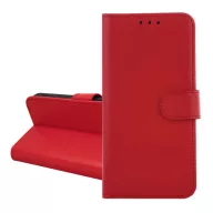   Redmi A5 4G GIGAPACK Tok álló, bőr hatású FLIP, asztali tartó, PIROS