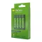 GP RECYKO akkutöltő LED jelzés, 4xAA/AAA elem kompatibilis + 4db 2100mAh AAA elem, SÖTÉTZÖLD