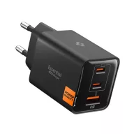   SPIGEN ESSENTIAL EE473EU hálózati töltő USB+2 Type-C aljzat 47W, PD gyorstöltő 3.0, FEKETE