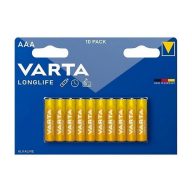VARTA LONGLIFE tartós elem AAA, alkáli, 10db/csomag