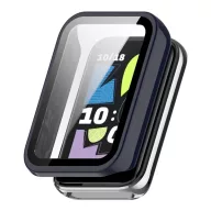   Honor Band 10 GIGAPACK Műanyag keret BUMPER, ütésállóság + kijelzővédő üveg, SÖTÉTKÉK