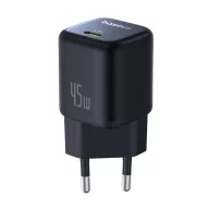   BASEUS PICOGO hálózati töltő Type-C aljzat 45W, PD gyorstöltő, FEKETE