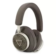   GUESS PU 4G TRIANGLE LOGO ENC bluetooth fejhallgató SZTEREO v5.4, zajszűrő, SÖTÉTBARNA