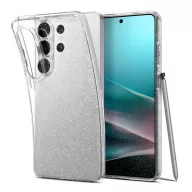  Samsung S26 Ultra SPIGEN LIQUID CRYSTAL GLITTER szilikon telefonvédő ütésállóság, csillámporos, ÁTLÁTSZÓ