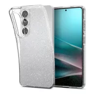   Samsung S26 SPIGEN LIQUID CRYSTAL GLITTER szilikon telefonvédő ütésállóság, csillámporos, ÁTLÁTSZÓ