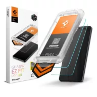   Samsung S26 Plus SPIGEN GLASS TR EZ FIT PRO HD képernyővédő üveg 2db 2.5D, 9H + segédkeret, ÁTLÁTSZÓ