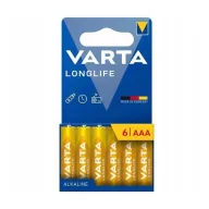 VARTA LONGLIFE tartós elem AAA, alkáli, 6db/csomag