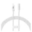 iPhone 14 Plus / 14 Pro Max / 14 Pro BASEUS GEM adatkábel Type-C - lightning, 100cm, FEHÉR