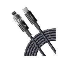   iPhone 14 Plus / 14 Pro Max / 14 Pro BASEUS DISPLAY II adatkábel Type-C - lightning, 100cm, FEKETE