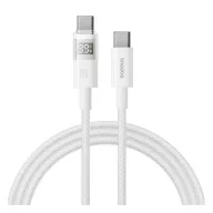 BASEUS DISPLAY II adatkábel Type-C - Type-C, 100cm, FEHÉR