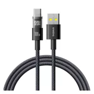 BASEUS DISPLAY II adatkábel USB - Type-C, 100cm, FEKETE