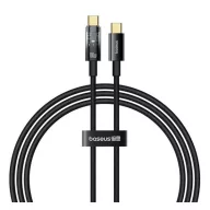 BASEUS EXPLORER adatkábel Type-C - Type-C, 200cm, FEKETE