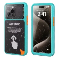   iPhone 17 Pro Max / Air / 16 Pro Max SHELLBOX AIRBOX 6.7 vízhatlan/vízálló tok, AQUA IP68, 6.7" méret, VILÁGOSKÉK