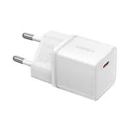  BASEUS GaN5S hálózati töltő Type-C aljzat 30W, GaN5S, FEHÉR