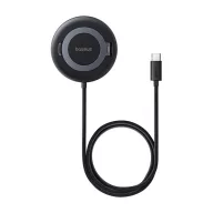 BASEUS SIMPLE MINI4 asztali töltő 15W, Qi2, FEKETE