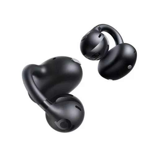 BASEUS BASS BC1 bluetooth fülhallgató SZTEREO v6.0, fülre csíptethető + töltőtok, FEKETE