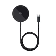 BASEUS SIMPLE MINI4 asztali töltő 15W, Qi2, FEKETE
