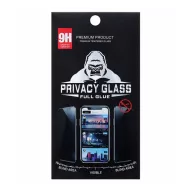   iPhone 14 / 13 Pro / 13 GIGAPACK Képernyővédő üveg 0.3mm, betekintés védelem, FEKETE