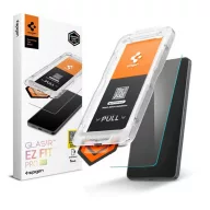   Samsung S26 Ultra SPIGEN GLASS TR EZ FIT PRO HD képernyővédő üveg 2.5D, 9H + segédkeret, ÁTLÁTSZÓ