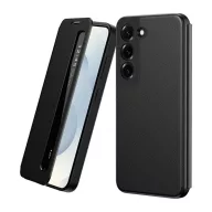   Samsung S22 GIGAPACK Tok álló aktív FLIP, Smart View Window, FEKETE