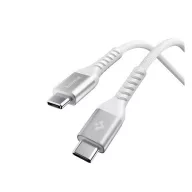   SPIGEN ESSENTIAL EB10010CCA adatkábel Type-C - Type-C, 100cm, FEHÉR