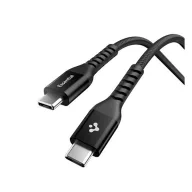   SPIGEN ESSENTIAL EB10010CCA adatkábel Type-C - Type-C, 100cm, FEKETE