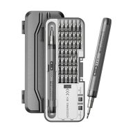   Szerszámkészlet (vezeték nélküli elektromos csavar behajtó, 46db, mágneses bitfej készlet) SÖTÉTSZÜRKE