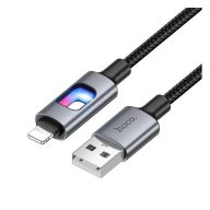   iPhone 14 Plus / 14 Pro Max / 14 Pro HOCO U144 adatkábel USB - lightning, 120cm, FEKETE