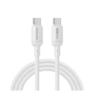   DUX DUCIS SILI adatkábel (Type-C - Type-C, 60W, PD gyorstöltő 3.0, 100cm) FEHÉR