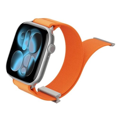 Apple Watch Series SE 3 40mm / 11 42mm / 10 42mm DUX DUCIS YM pótszíj egyedi méret, mágneses, NARANCSSÁRGA