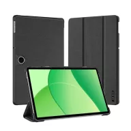   OnePlus Pad Lite DUX DUCIS DOMO tok álló, bőr hatású aktív FLIP, textil minta, FEKETE