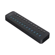 ORICO CT2U3-13AB Type-C HUB 13in1 elosztó, 100cm, FEKETE
