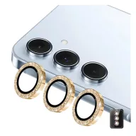   ENKAY kameravédő üveg (9H, csillámporos, csak lencse + segédkeret) ARANY