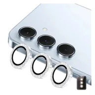   ENKAY kameravédő üveg (9H, csillámporos, csak lencse + segédkeret) EZÜST