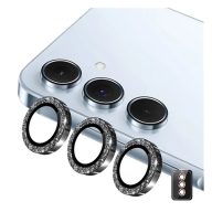   ENKAY kameravédő üveg (9H, csillámporos, csak lencse + segédkeret) FEKETE