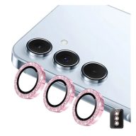   ENKAY kameravédő üveg (9H, csillámporos, csak lencse + segédkeret) RÓZSASZÍN