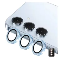   ENKAY kameravédő üveg (9H, csillámporos, csak lencse + segédkeret) VILÁGOSKÉK