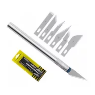   GIGAPACK Precíziós késkészlet rozsdamentes acél, csúszásmentes markolat, EZÜST