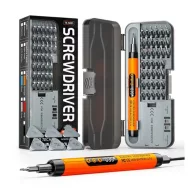   GIGAPACK Szerszámkészlet vezeték nélküli elektromos csavar behajtó, LED kijelző, NARANCSSÁRGA