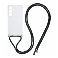   Szilikon telefonvédő (ütésállóság, légpárnás sarok, nyakpánt) ÁTLÁTSZÓ