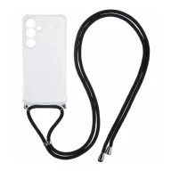   Szilikon telefonvédő (ütésállóság, légpárnás sarok, nyakpánt) ÁTLÁTSZÓ