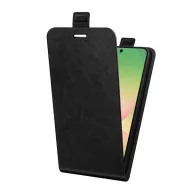   Tok álló, bőr hatású (FLIP, lefelé nyíló, bankkártya tartó, mágnescsat) FEKETE