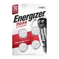 ENERGIZER gombelem CR2025, lítium, 4db/csomag