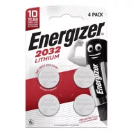 ENERGIZER gombelem CR2032, lítium, 4db/csomag
