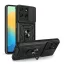 Defender szilikon telefonvédő (ütésállóság, tartógyűrű, kameravédő) FEKETE
