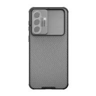   Samsung A37 5G NILLKIN CAMSHIELD PRO szilikon telefonvédő ütésállóság, csíkos, ÁTLÁTSZÓ/FEKETE