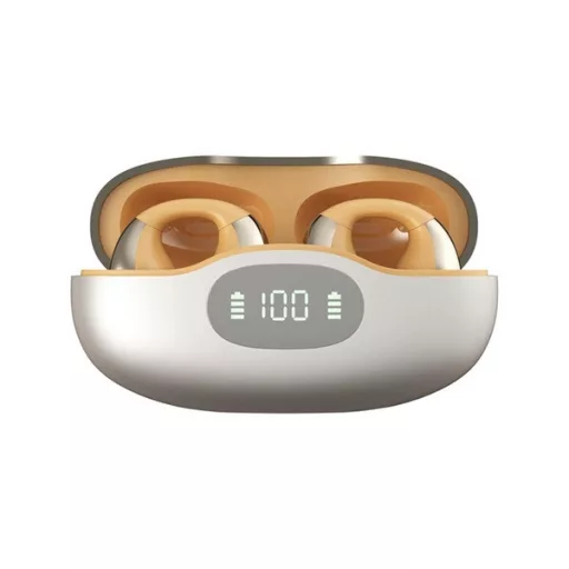 LENOVO ERAZER EX05 bluetooth fülhallgató SZTEREO (v5.4, TWS, fülre csíptethető, aktív zajszűrő + töltőtok) BÉZS